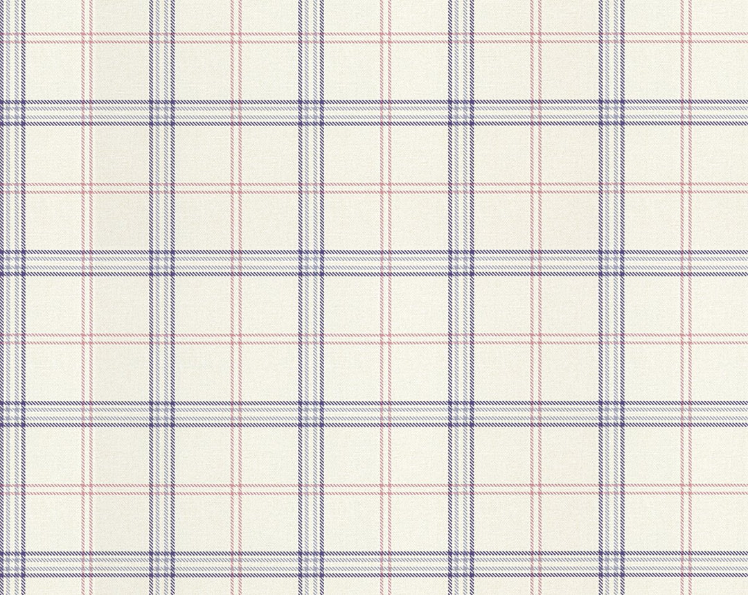 Ezra Plaid Pansy WHNWP88599D0006 by Hinson Designer Wallpaper