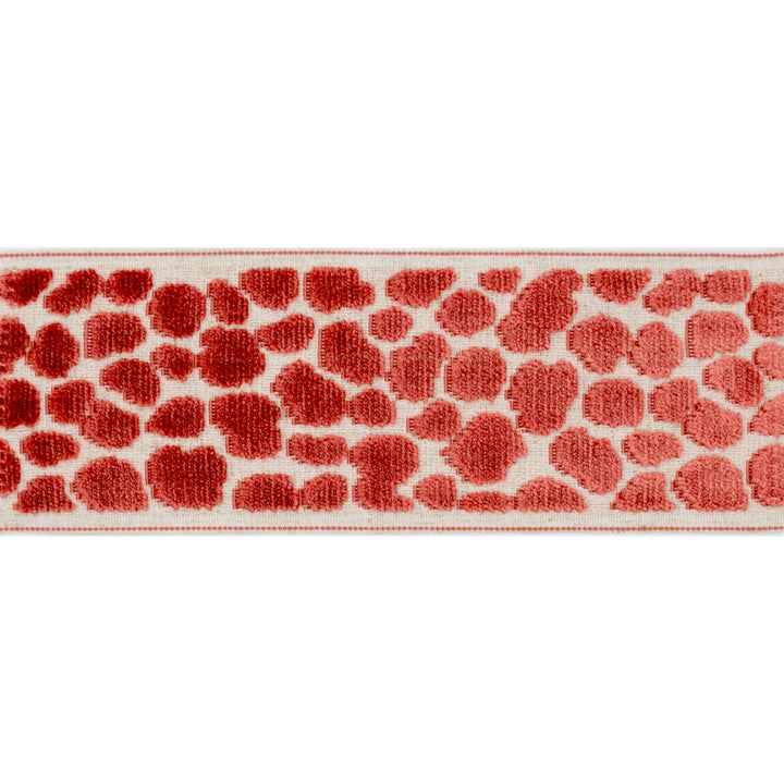 Wilder Tape Flamingo by Magnolia Designer Trim - 58% Rayon, 31% Poly, 11% Linen China Horizontal: and Vertical: 3.5 - Swanky Fabrics -