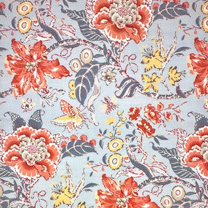 Wild Flower Blue by Europatex Designer Fabric