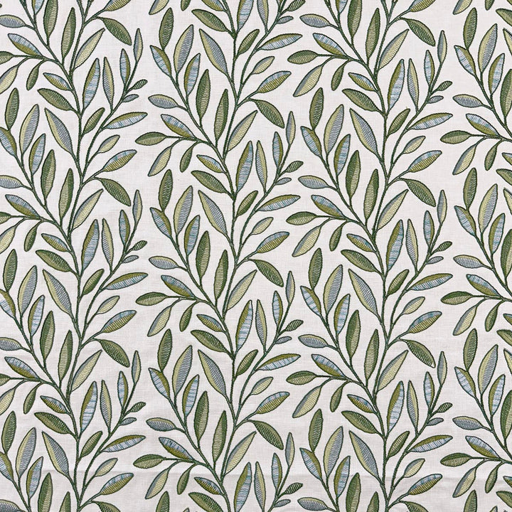Willow Greenleaf by Magnolia Designer Fabric - 52% Cot, 48% Poly, Emb: 60% Vis, 28% Cot, 12% Poly India 51000 Horizontal: 17.25 and Vertical: 9.5 54 - Swanky Fabrics -