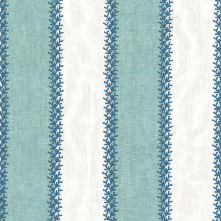 Winifred 1 Mist by Aoc Fabric Aoc Fabric Winifred 1 MistFabric THE ART OF COLOR HERITAGE II 90%LIN 10%POL %PEMB INDIA </p><p>Repeat: H: 4.375, V: 0.375 52 in - Fabric Carolina -
