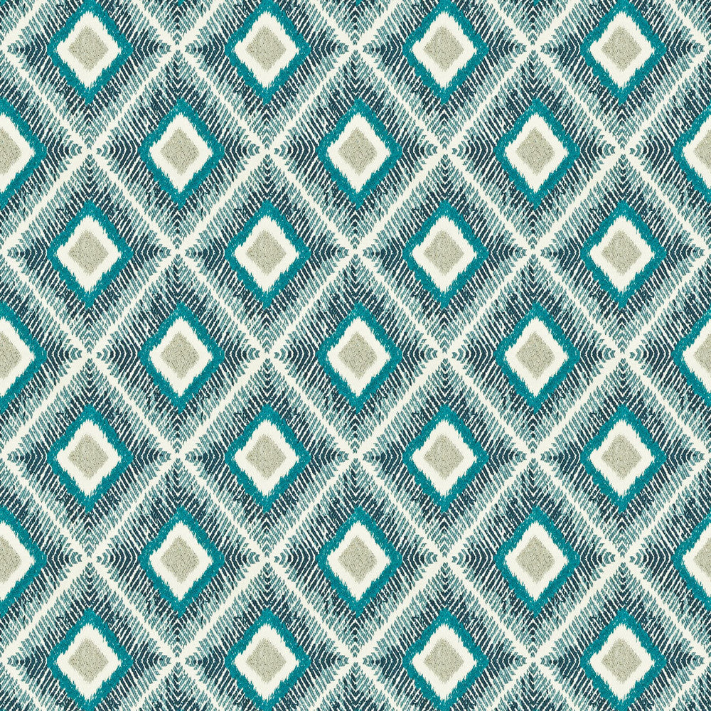 Wireless 2 Peacock by Stout Fabric Stout Fabric Wireless 2 PeacockFabric RAINBOW LIBRARY AQUA/LAGOON INDIA </p><p>Repeat: H: 6.750, V: 7.750 51 in - Fabric Carolina -