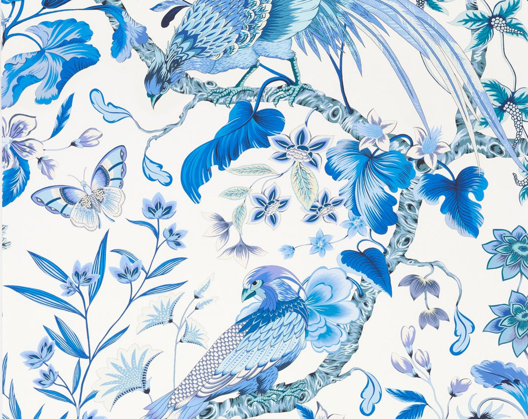 Botany Bay | Wallcovering Porcelain WJR6822D0003 by Old World Weavers Designer Wallpaper