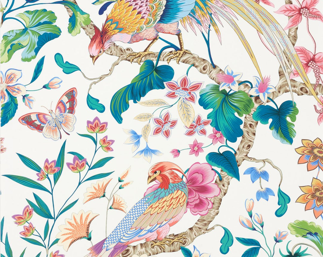 Botany Bay | Wallcovering Perennial Garden WJR6822D0005 by Old World Weavers Designer Wallpaper