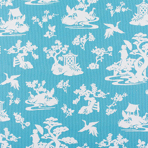 Lily Pond Turquoise by Old World Weavers Designer Fabric