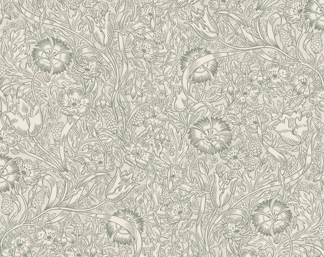 Caroline Moss Green WSB02090001 by Sandberg Designer Wallpaper