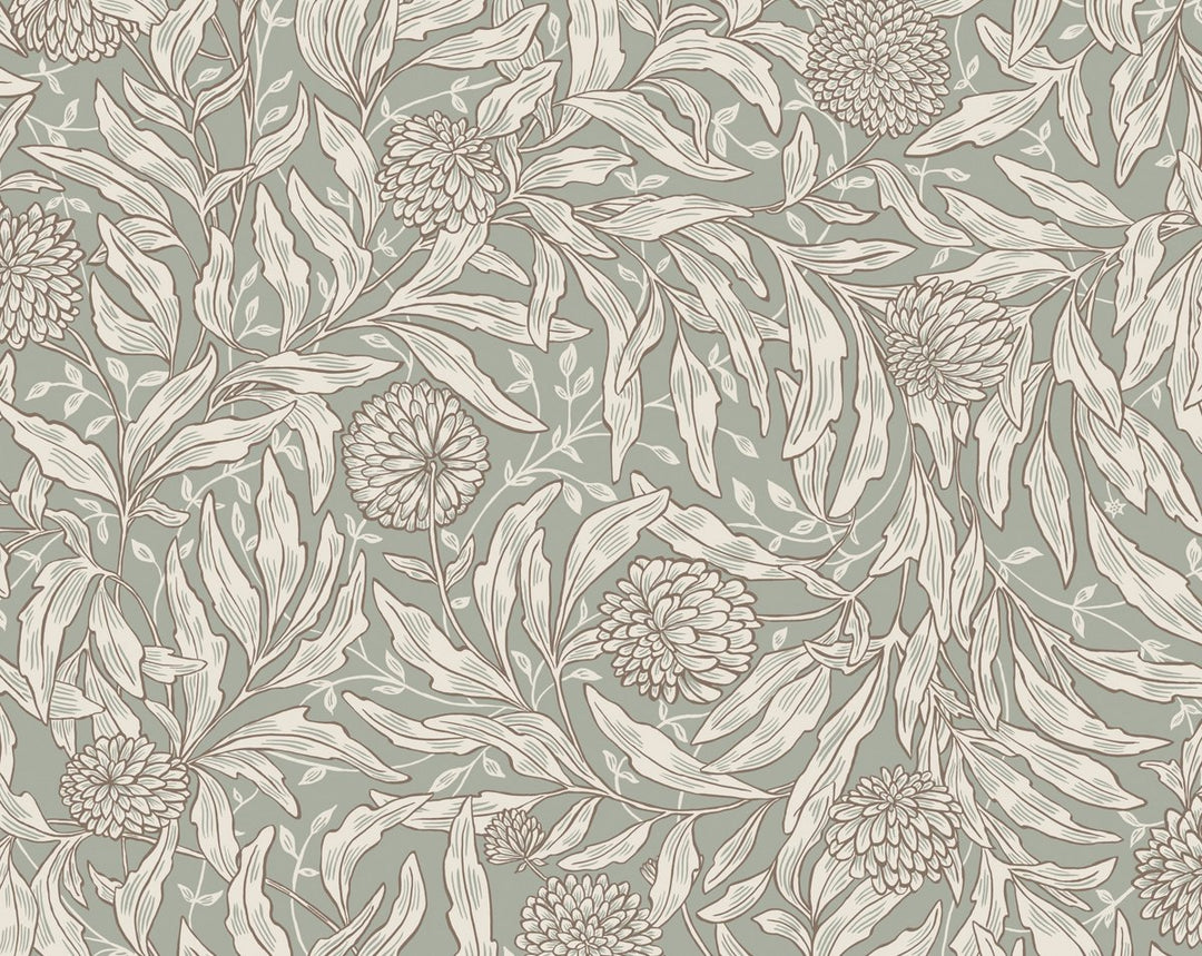 Olof Sage Green WSBOLOF0002 by Sandberg Designer Wallpaper