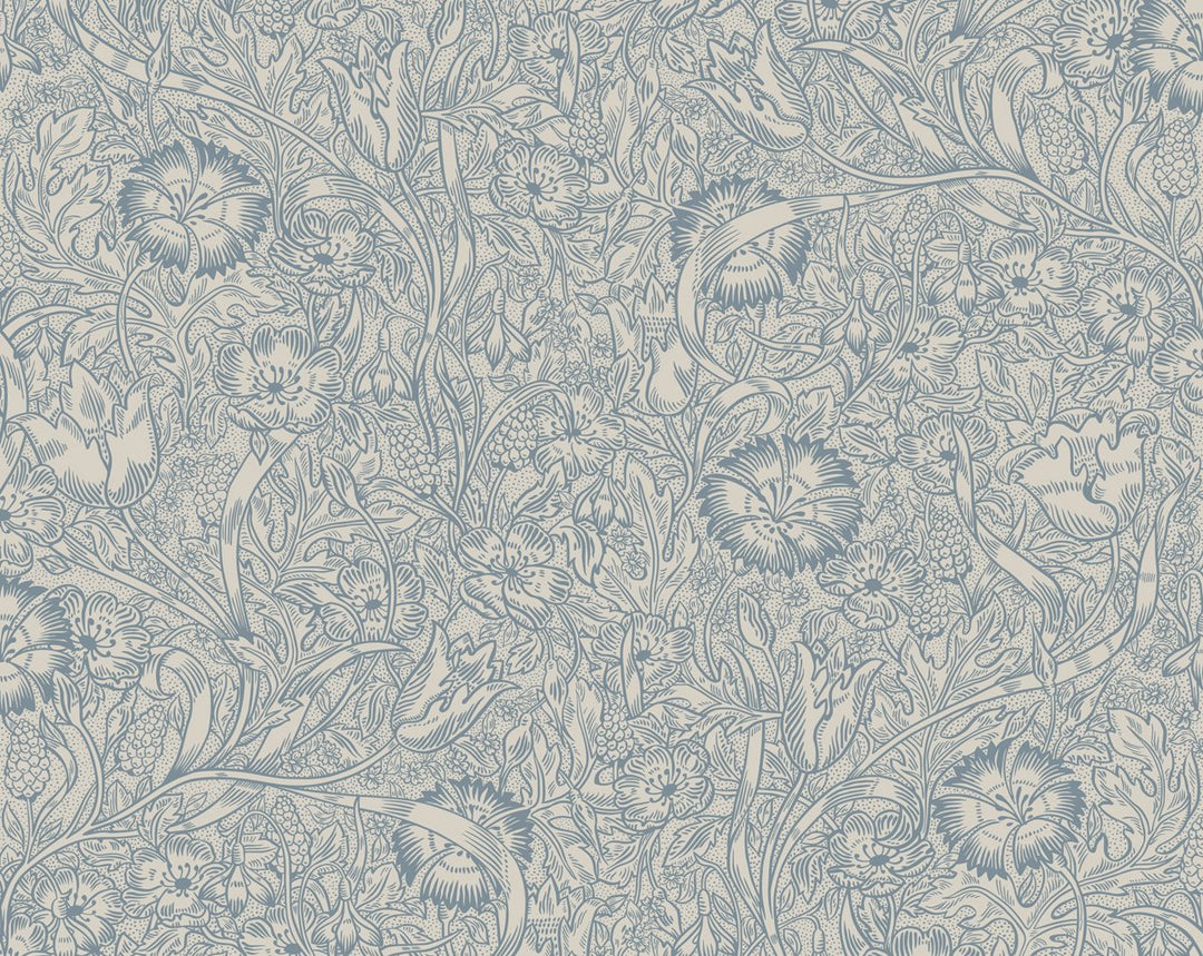 Caroline Indigo Blue WSB02090003 by Sandberg Designer Wallpaper