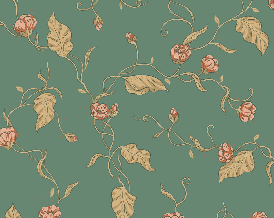 Elmire Emerald WSB14000009 by Sandberg Designer Wallpaper