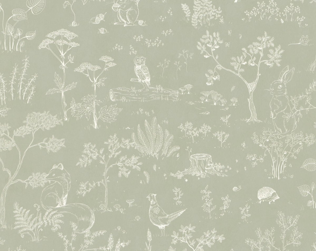Hollie Pistachio WSB02320038 by Sandberg Designer Wallpaper