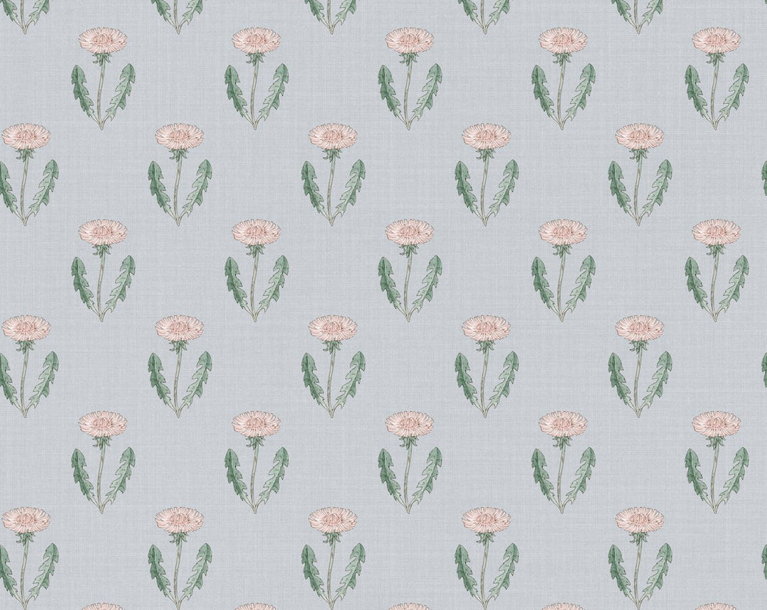 Maskrosen Soft Blue WSBS10130038 by Sandberg Designer Wallpaper