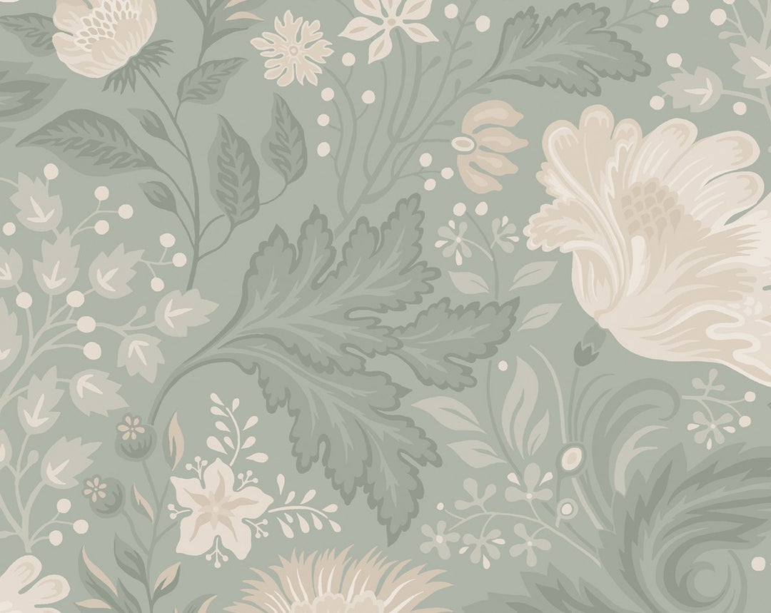 Ava Sage Green WSB04000080 by Sandberg Designer Wallpaper