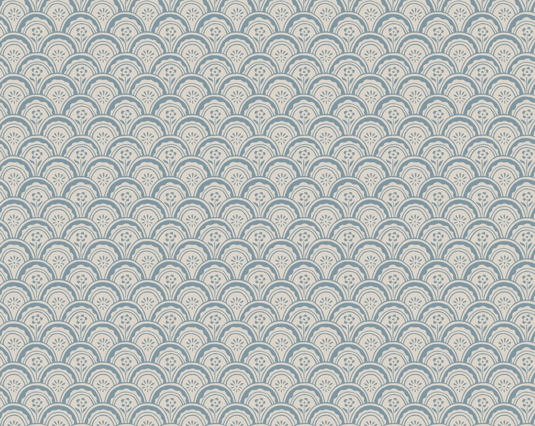 Beata Misty Blue WSBBEATA0235 by Sandberg Designer Wallpaper