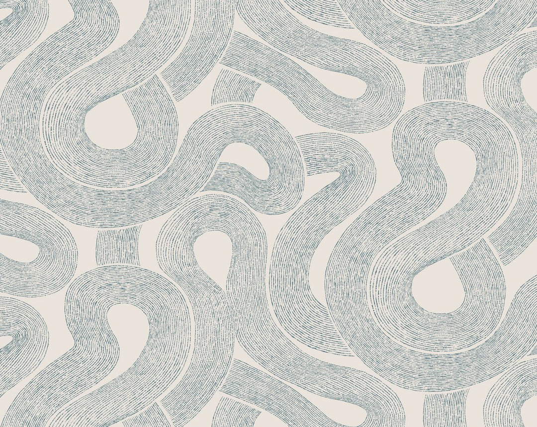 Zen Indigo Blue WSB08050330 by Sandberg Designer Wallpaper