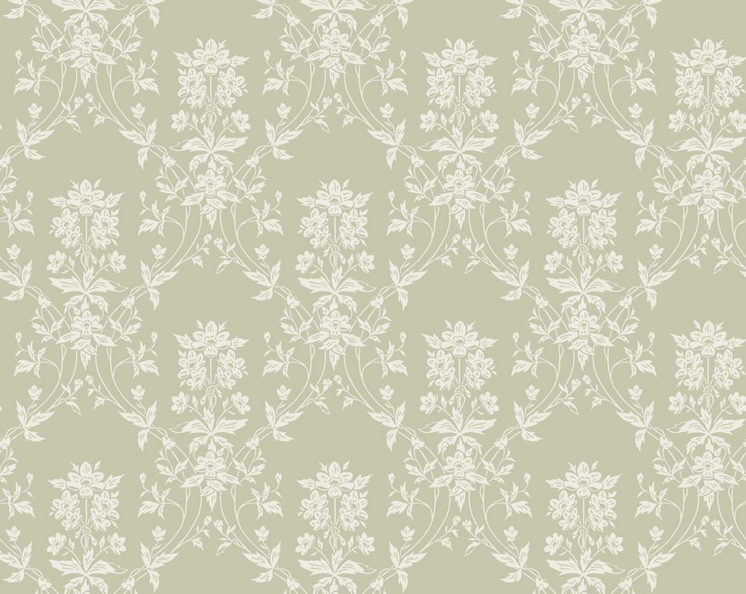 Alva Spring Green WSB08090460 by Sandberg Designer Wallpaper