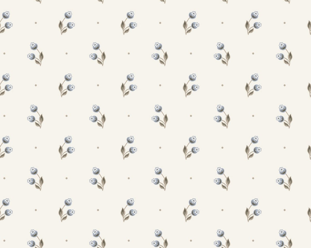 Siv Misty Blue WSBSIV0469 by Sandberg Designer Wallpaper