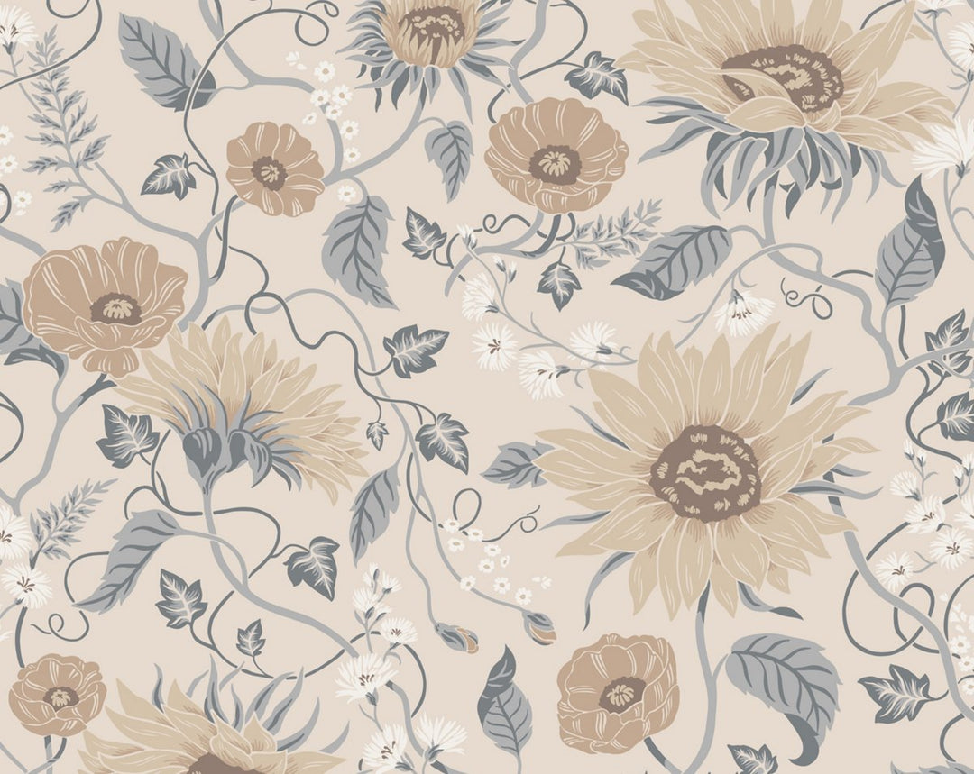 Solveig Misty Blue WSBSOLV0556 by Sandberg Designer Wallpaper