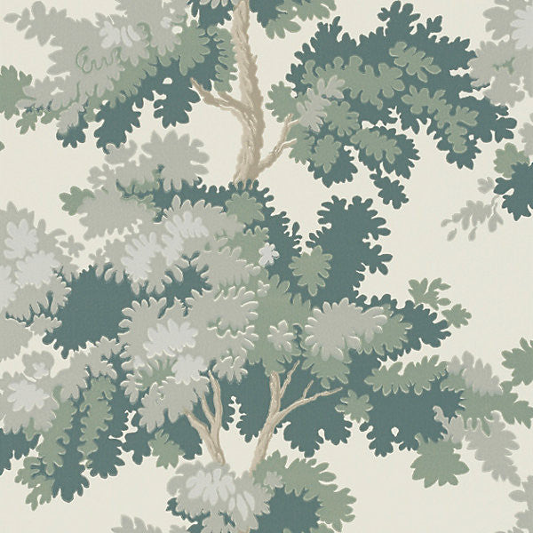 Raphael/Green 0444-058 by Sandberg Designer Wallpaper STOCKED AT SUPPLIERS WAREHOUSE EUROPE SWEDEN Horizontal: 21" and Vertical: 21" - Swanky Fabrics -
