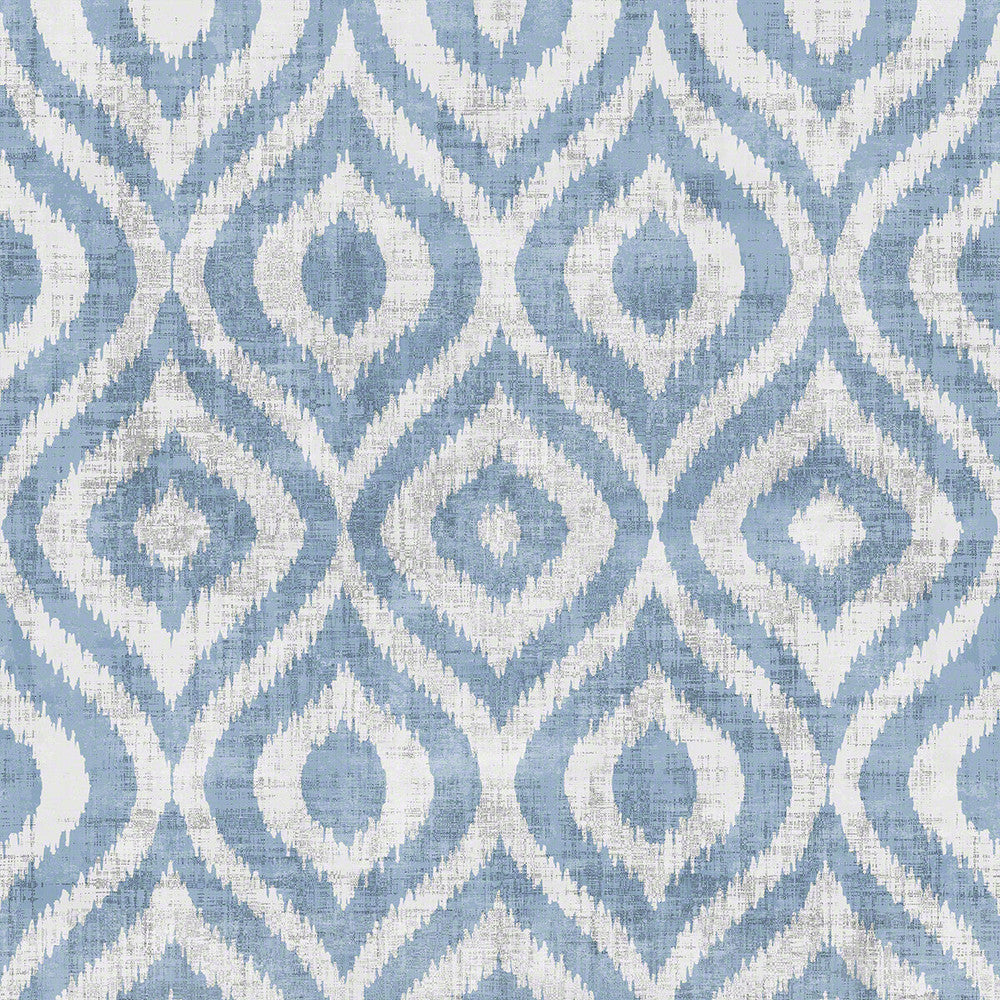 Batik Powder Blue by Winfield Thybony Designer Wallcovering WINFIELD THYBONY SHOWHOUSE GRASS - 100% United States - Horizontal: 18 and Vertical: 17 34 - Swanky Fabrics -