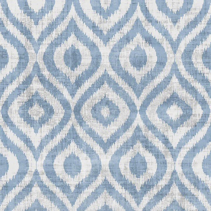 Batik Powder Blue by Winfield Thybony Designer Wallcovering WINFIELD THYBONY SHOWHOUSE GRASS - 100% United States - Horizontal: 18 and Vertical: 17 34 - Swanky Fabrics -