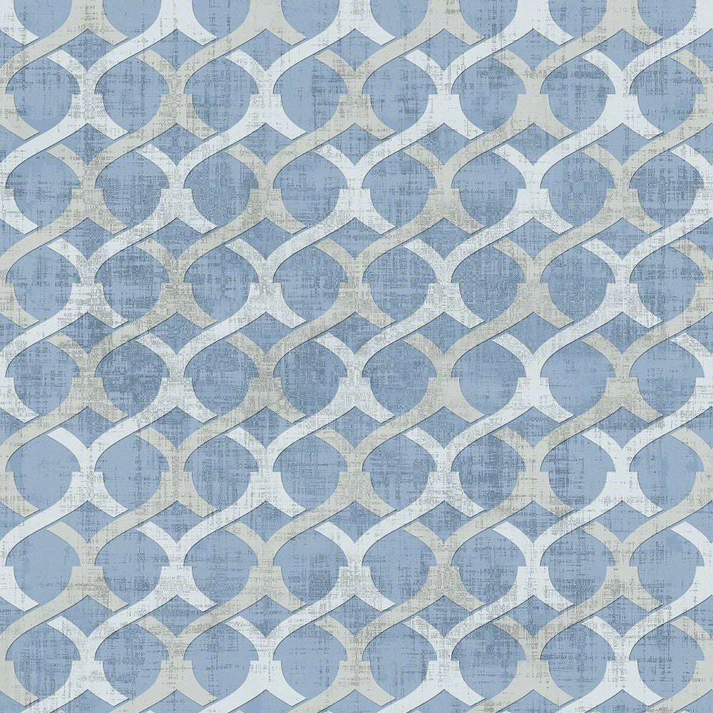 Chain Powder Blue by Winfield Thybony Designer Wallcovering WINFIELD THYBONY SHOWHOUSE GRASS - 100% United States - Horizontal: 4.5 and Vertical: 4.25 34 - Swanky Fabrics -