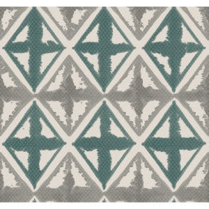 Diamond Block Dusty Teal by Winfield Thybony Designer Wallcovering