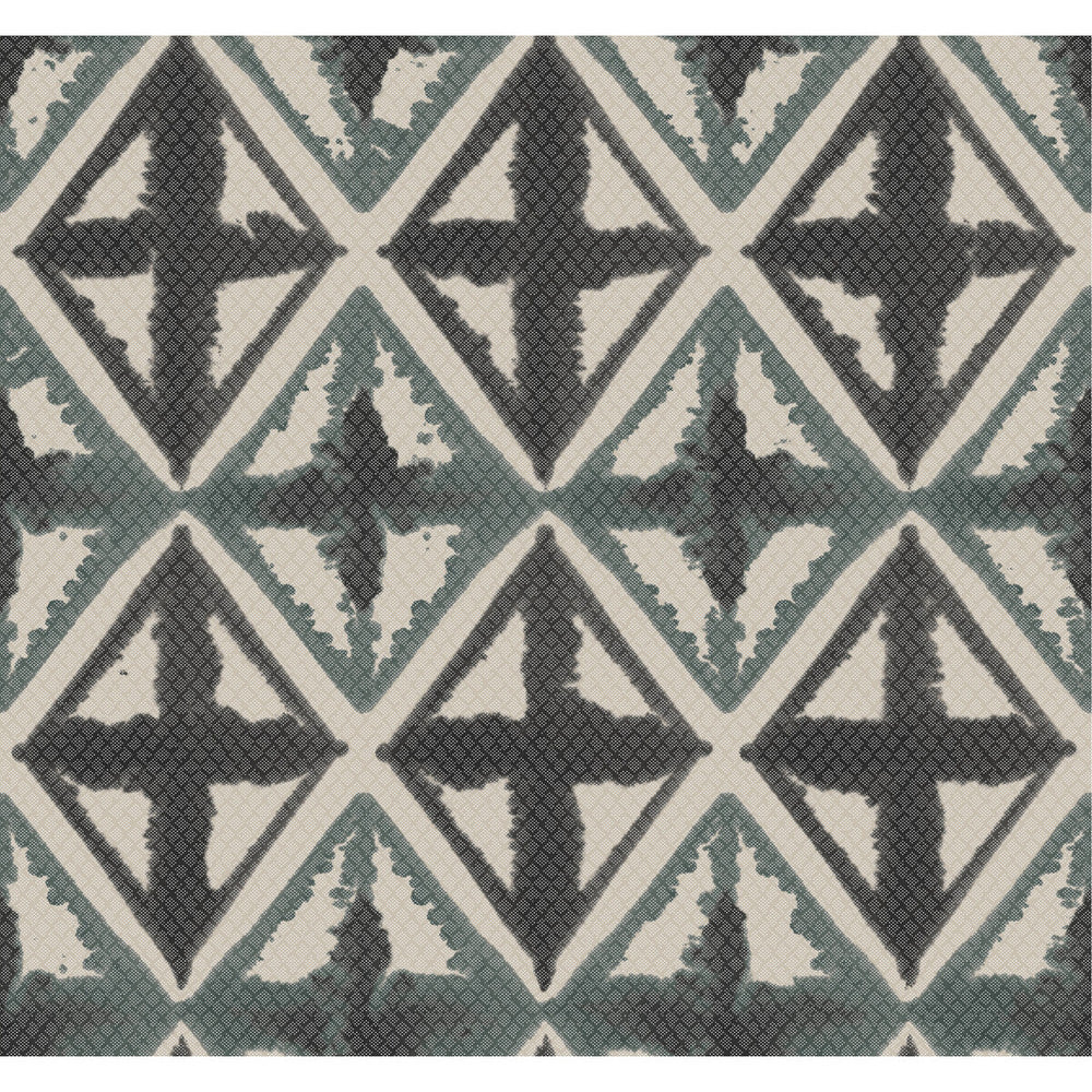 Diamond Block Charcoal by Winfield Thybony Designer Wallcovering WINFIELD THYBONY NON WOVEN - 100% United States - Horizontal: - and Vertical: 25.25 27 - Swanky Fabrics -