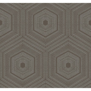Concentric Groove Chocolate by Winfield Thybony Designer Wallcovering