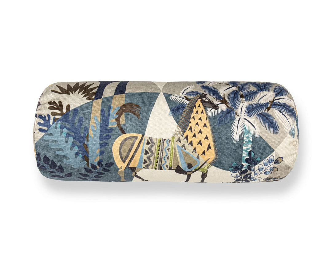 Llamas Pillow 21 X 7 - Bluestone Wheat WWBADK166610003 by Scalamandre Designer Pillow