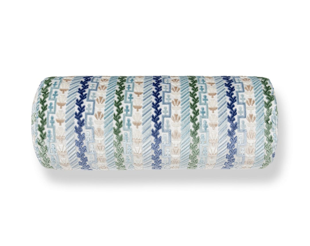 Villelaure Pillow 21 X 7 - Blue Bird WWBADK273400003 by Scalamandre Designer Pillow