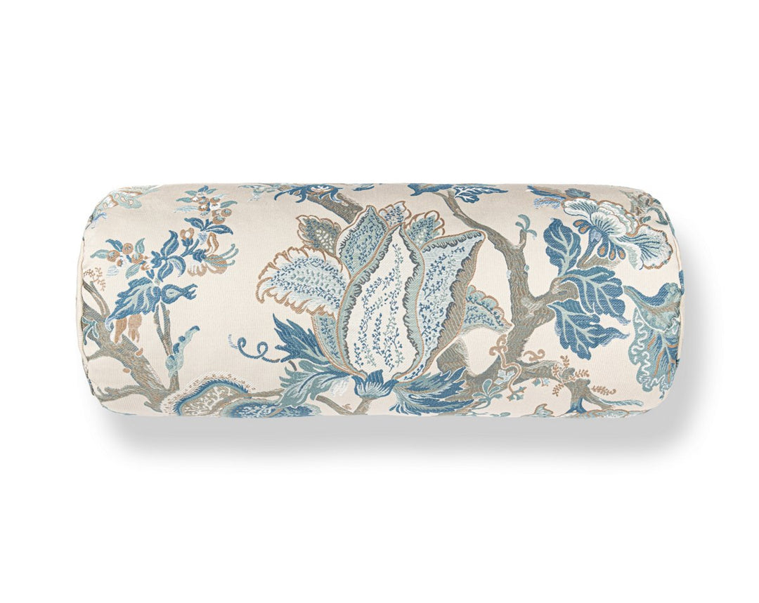 Indienne Lampas Pillow 21 X 7 - Federal Blue WWBADK273410001 by Scalamandre Designer Pillow