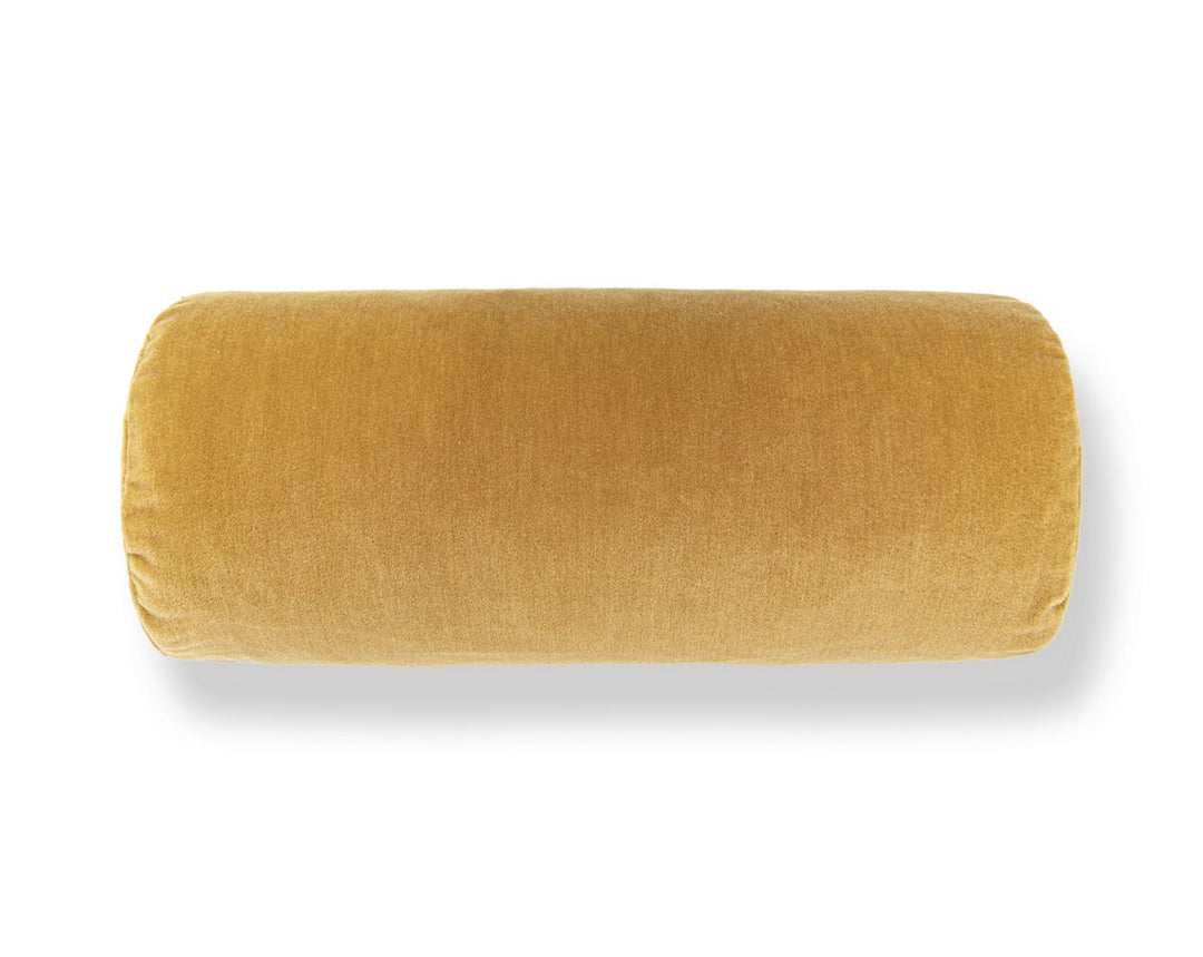 Tudor Velvet Pillow 21 X 7 - Brass WWBADK273420004 by Scalamandre Designer Pillow
