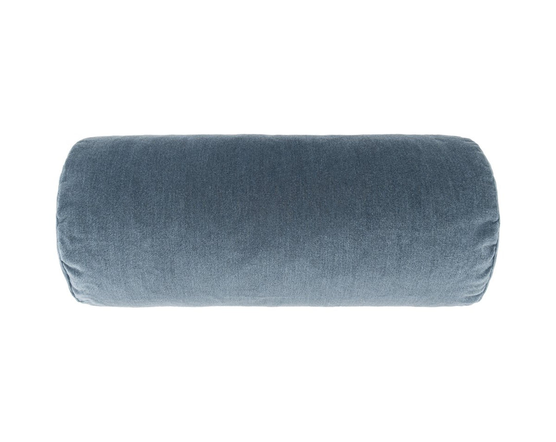 Tudor Velvet Pillow 21 X 7 - Federal Blue WWBADK273420009 by Scalamandre Designer Pillow