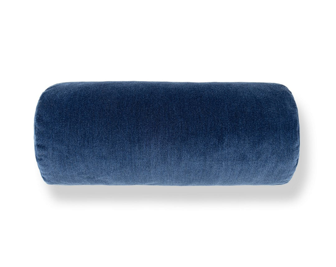 Tudor Velvet Pillow 21 X 7 - Lapis WWBADK273420010 by Scalamandre Designer Pillow