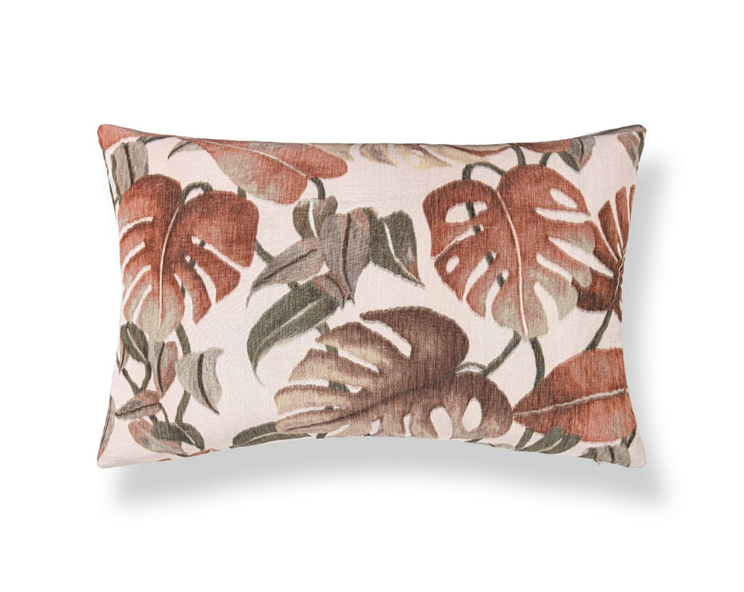 Rainforest Warp Print Pillow 22 X 14 - Terra Cotta WWLBDK166590003 by Scalamandre Designer Pillow