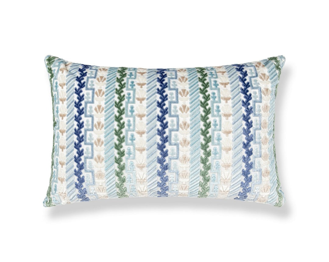 Villelaure Pillow 22 X 14 - Blue Bird WWLBDK273400003 by Scalamandre Designer Pillow