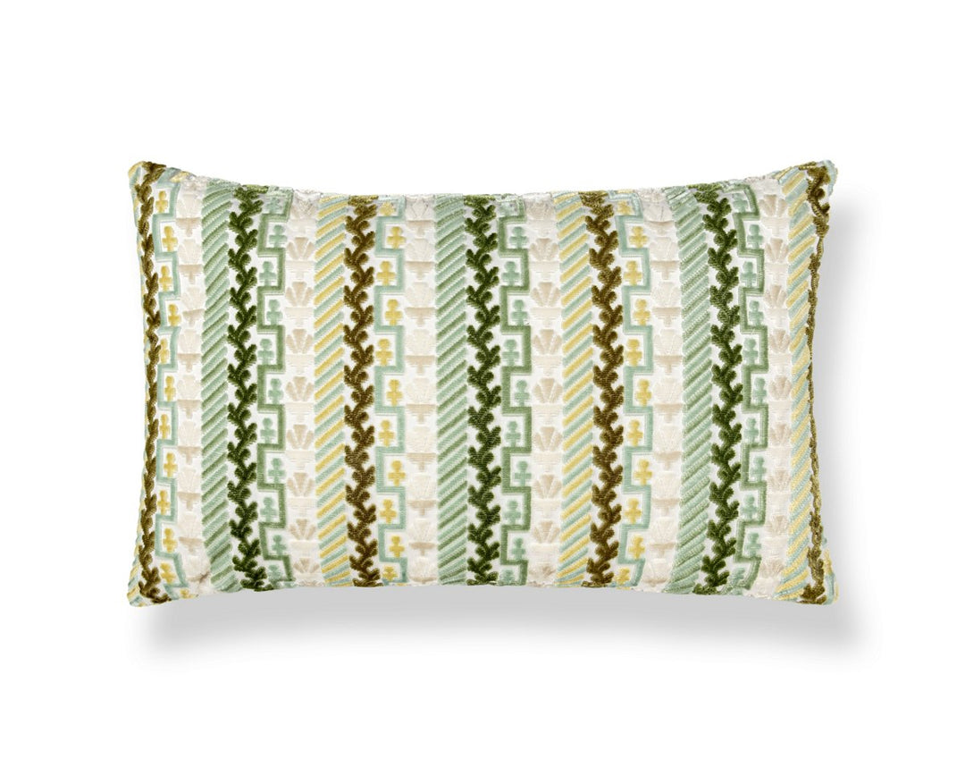 Villelaure Pillow 22 X 14 - Moss WWLBDK273400004 by Scalamandre Designer Pillow