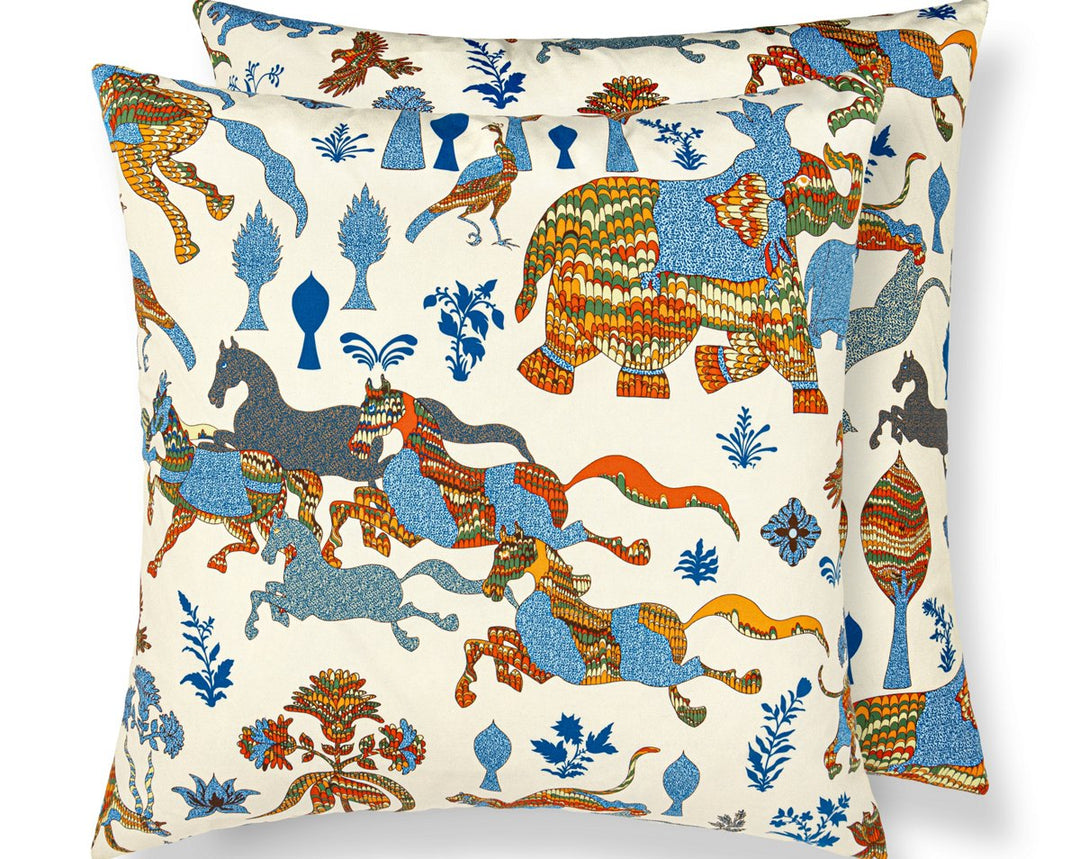 Legends Pillow 22 X 22 - Tropical Blue WWSDDK166620003 by Scalamandre Designer Pillow