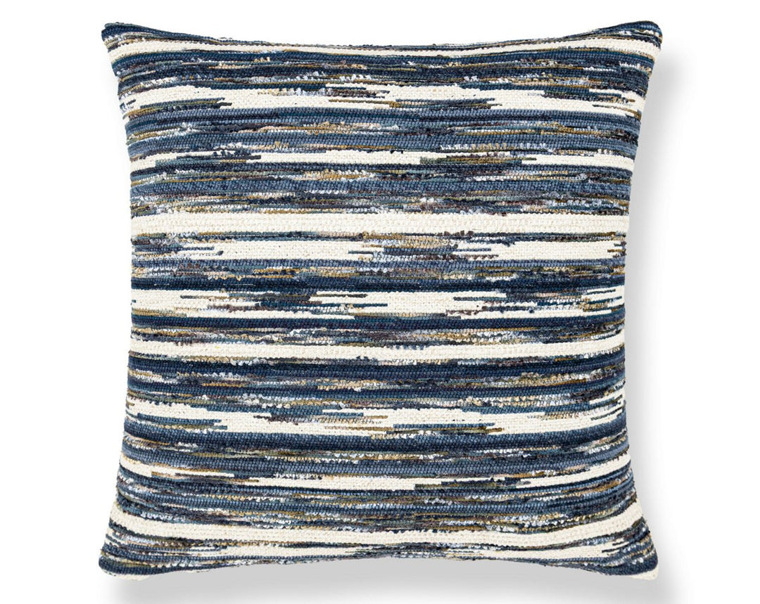 Horizons Pillow 22 X 22 - Indigo WWSDDK273380003 by Scalamandre Designer Pillow