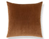 Tudor Velvet Pillow 22 X 22 - Walnut WWSDDK273420006 by Scalamandre Designer Pillow