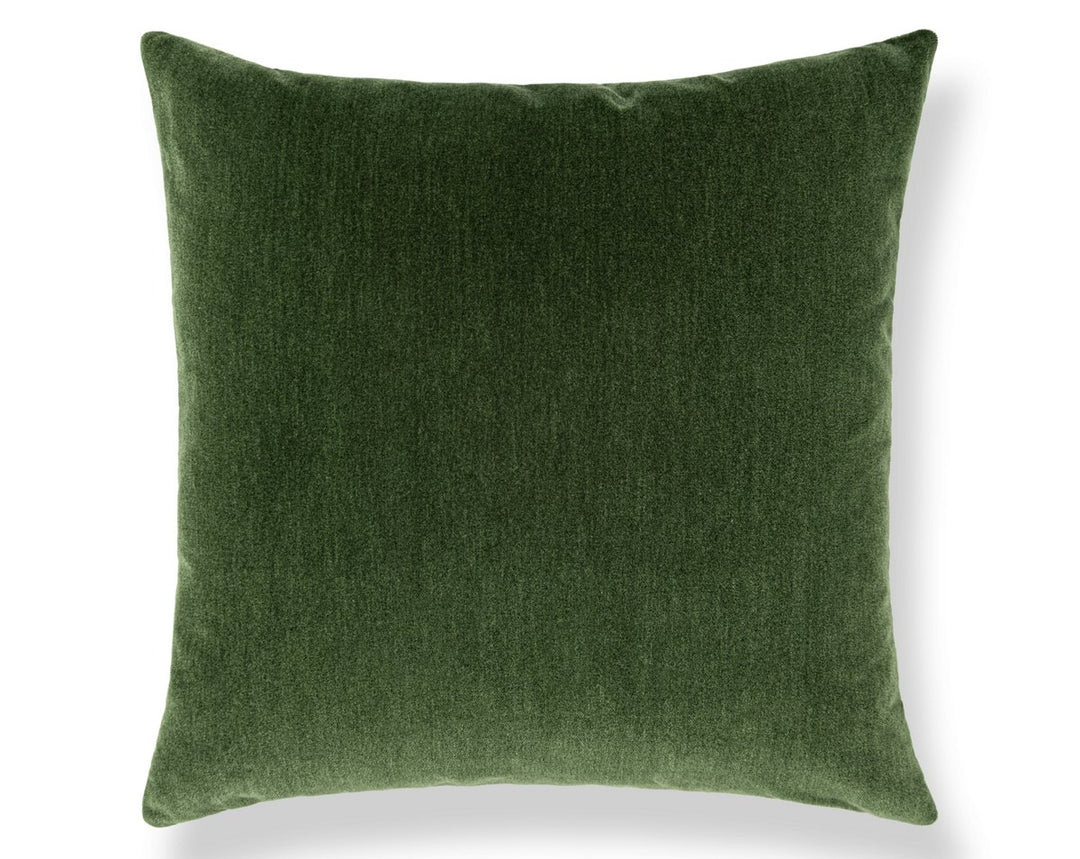 Tudor Velvet Pillow 22 X 22 - Bottle Green WWSDDK273420008 by Scalamandre Designer Pillow