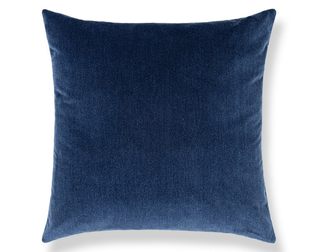 Tudor Velvet Pillow 22 X 22 - Lapis WWSDDK273420010 by Scalamandre Designer Pillow
