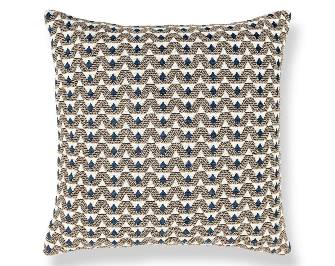 Crizia Pillow 22 X 22 - Stone Denim WWSDDK273440002 by Scalamandre Designer Pillow
