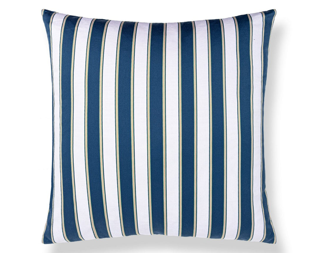 Piano Stripe Pillow 22 X 22 - Porcelain WWSDDK273450006 by Scalamandre Designer Pillow