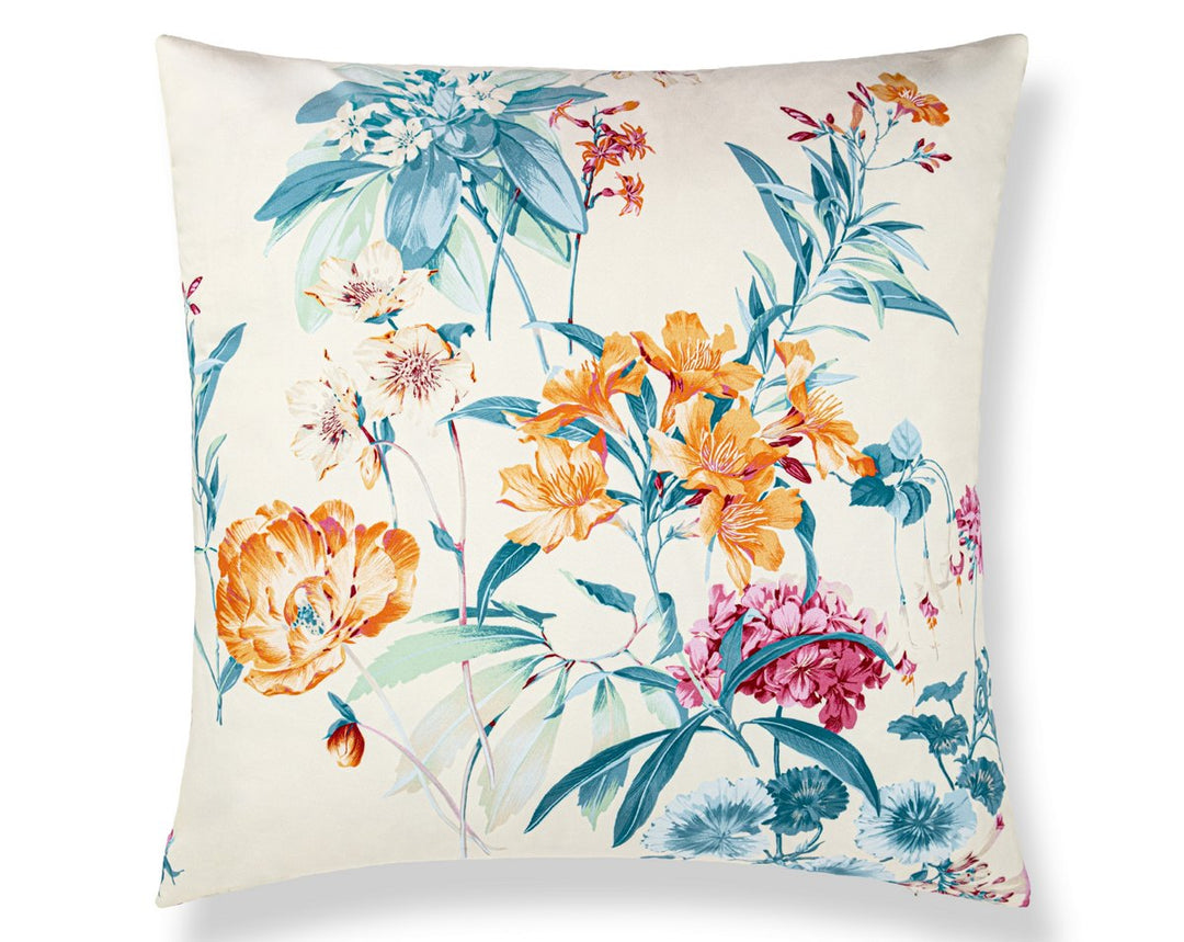 Parfumerie Pillow 24 X 24 - Orange Teal WWSEDK166630002 by Scalamandre Designer Pillow