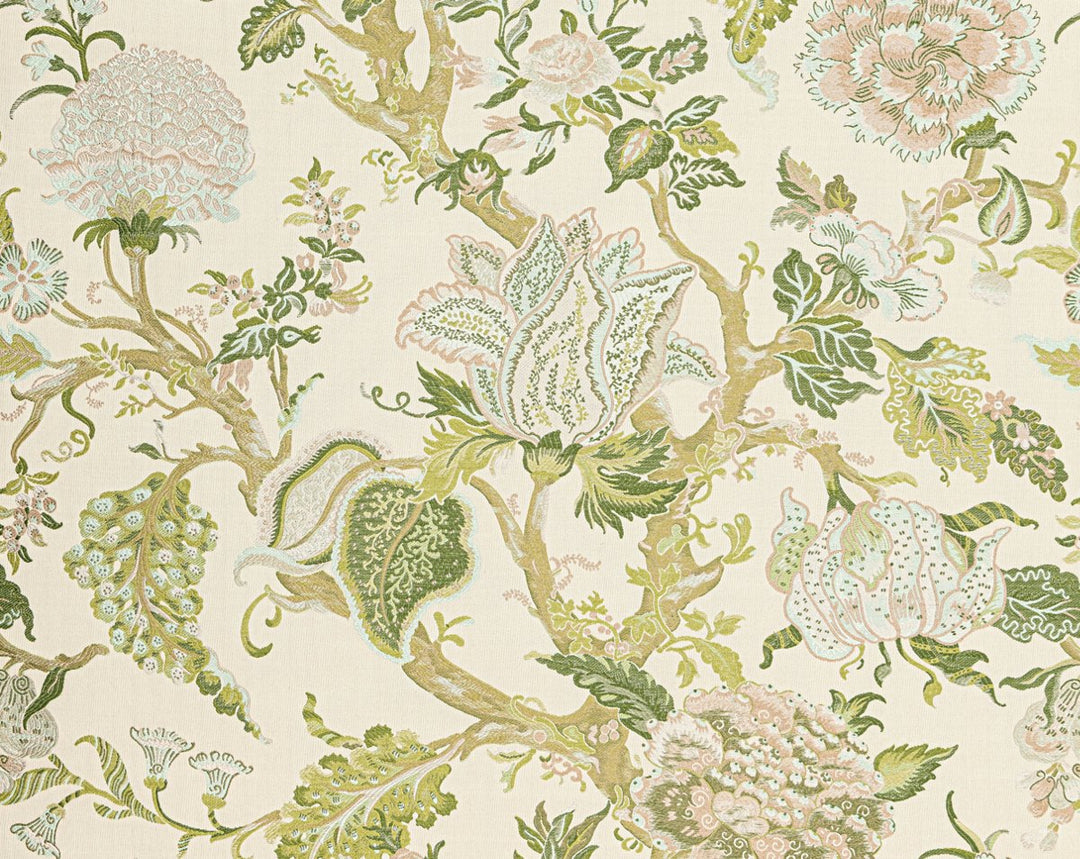 Indienne Lampas Avocado WW273410002 by Old World Weavers Designer Fabric