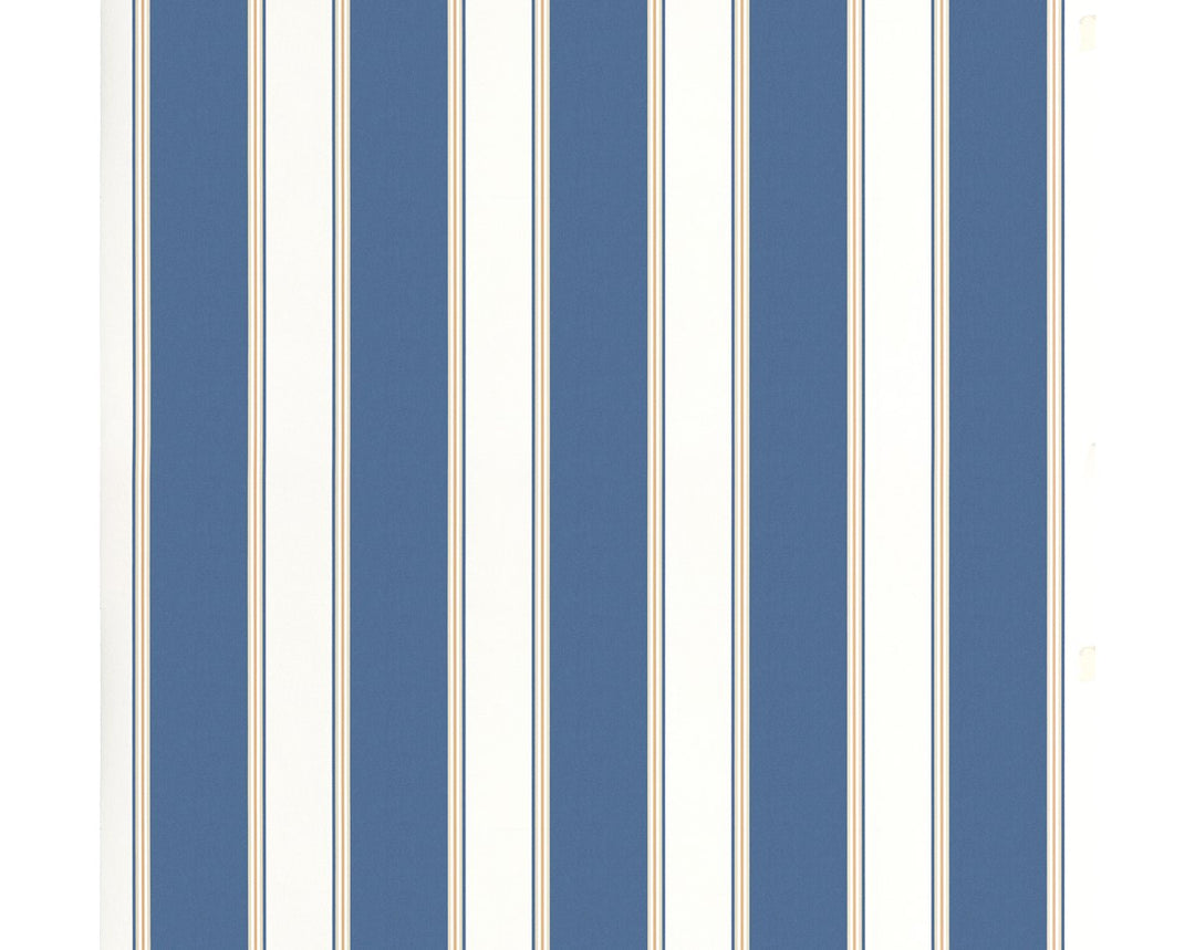 Accordion Stripe Indigo WWWP88611D0002 by Old World Weavers Designer Wallpaper