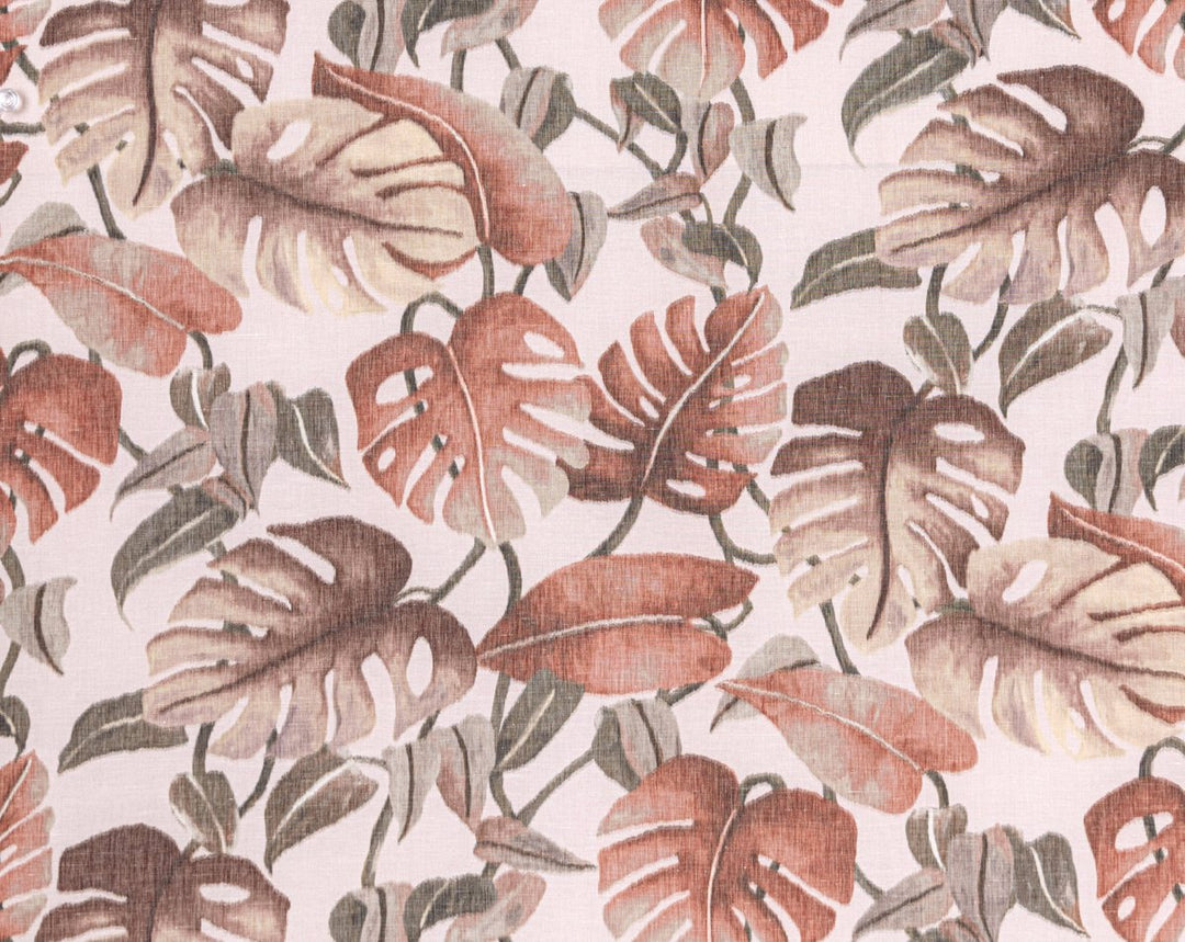 Rainforest Warp Print Terra Cotta WW166590003 by Old World Weavers Designer Fabric