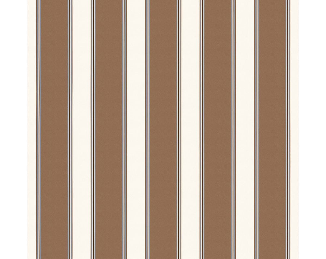 Accordion Stripe Saddle WWWP88611D0005 by Old World Weavers Designer Wallpaper