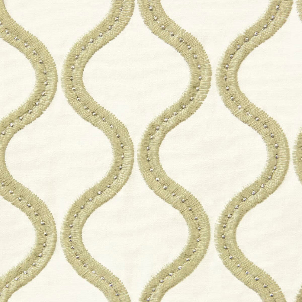 Wylie 2 Linen by Stout Designer Fabric Rainbow Library Driftwood/Hemp 85% Cotton 15% Polyester Embroidery INDIA Horizontal: 3.75 and Vertical: 4 52 in - Swanky Fabrics -